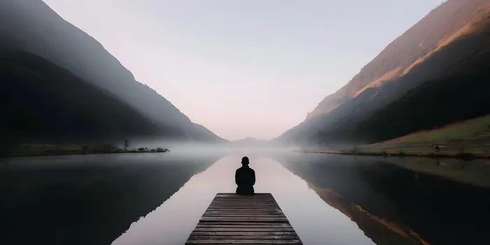 Serene environment representing inner stillness and contemplation
